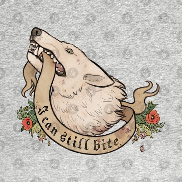 Wolf's Head - I Can Still Bite by JayBirdsBrain